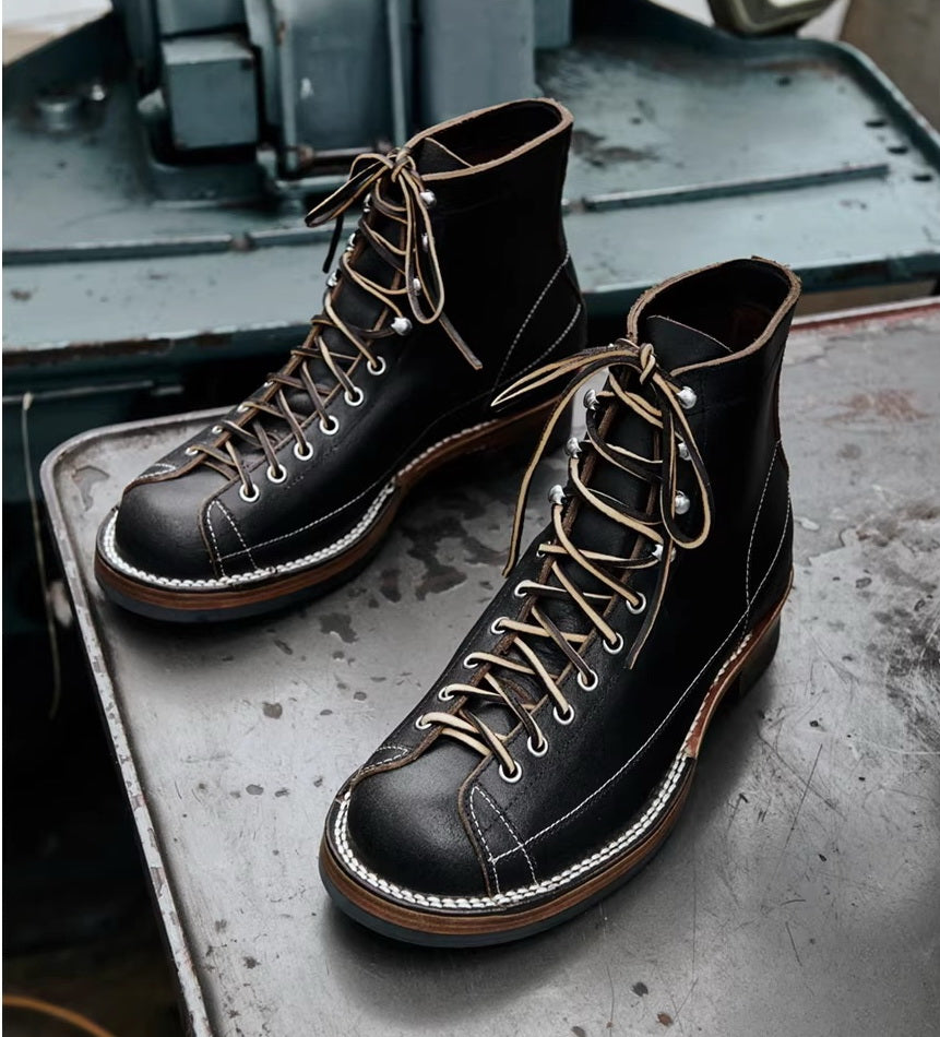 39602 Vintage Monkey Boots Horween Waxed Flesh