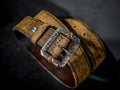 Hand Distressed Western Belt Roughout Leather