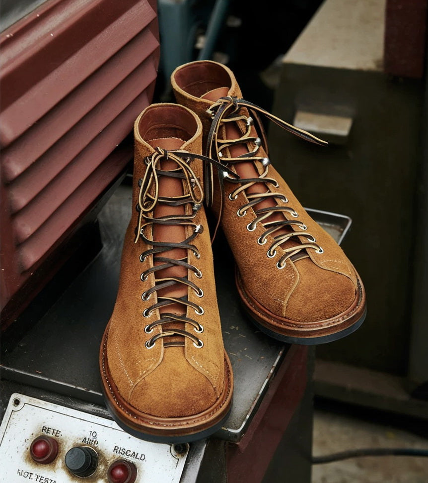 39602 Vintage Monkey Boots Whanam Top Grain Roughout Cowhide