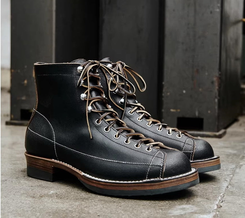 39602 Vintage Monkey Boots Horween Waxed Flesh