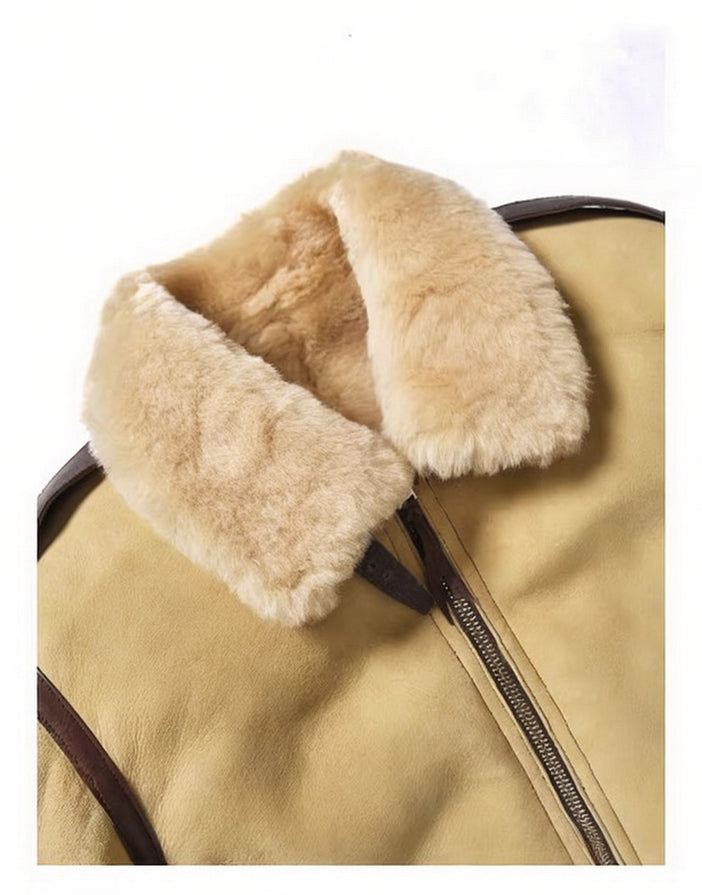 ALSKA OUTFITTERS RAY KWOK B-6 NUBUCK SHEARLING JACKET