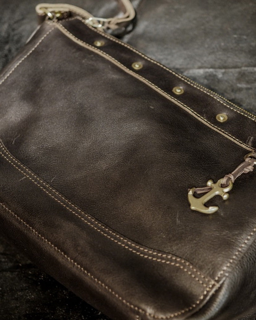 Hobo Shoulder Bag (S) Teacore Leather