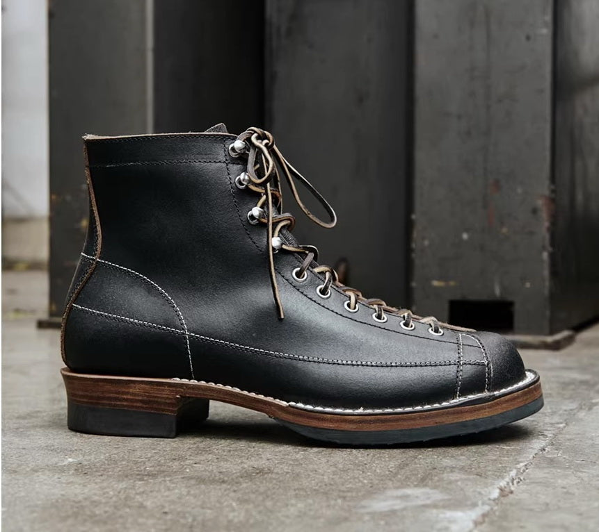 39602 Vintage Monkey Boots Horween Waxed Flesh