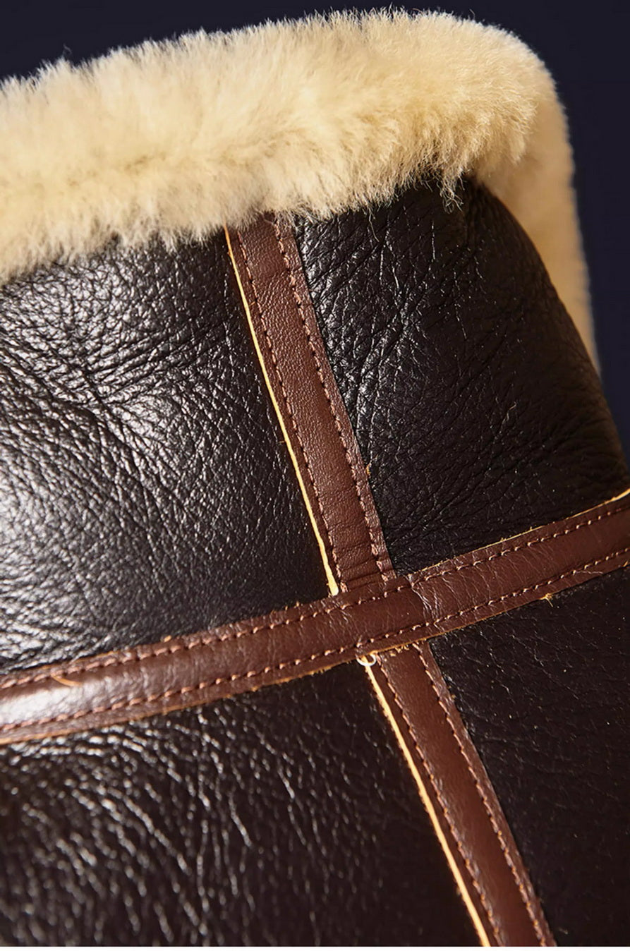 Ray Kwok WWII D-1 Genuine Shearling Jacket
