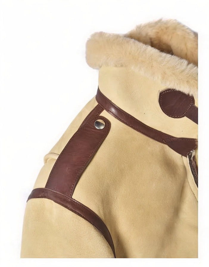 ALSKA OUTFITTERS RAY KWOK B-6 NUBUCK SHEARLING JACKET