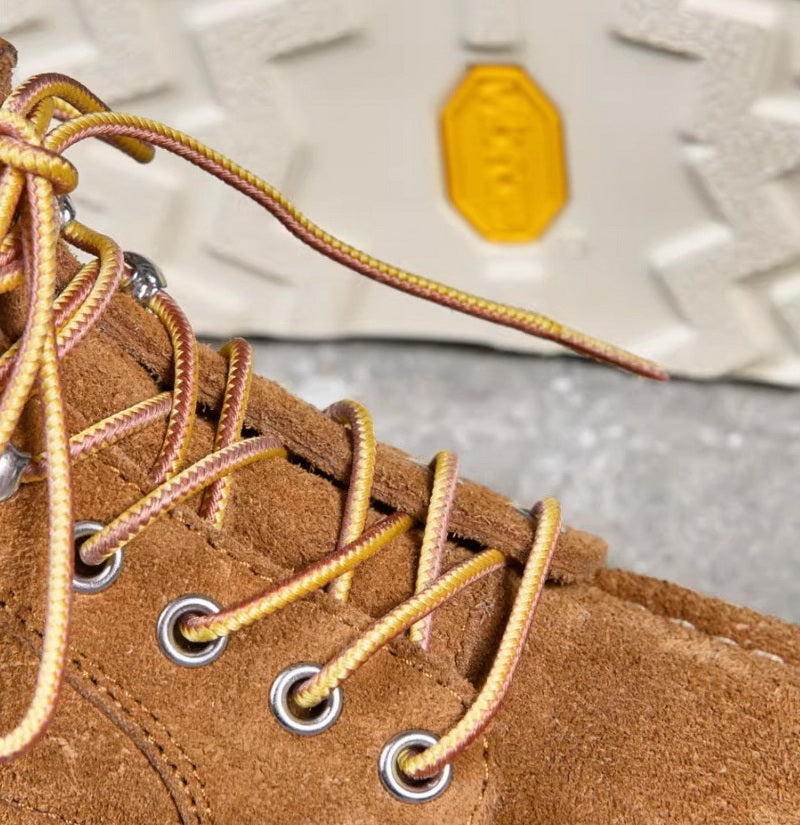 1103 Premium Moc-Toe Double Bottom Boots Roughout Cowhide