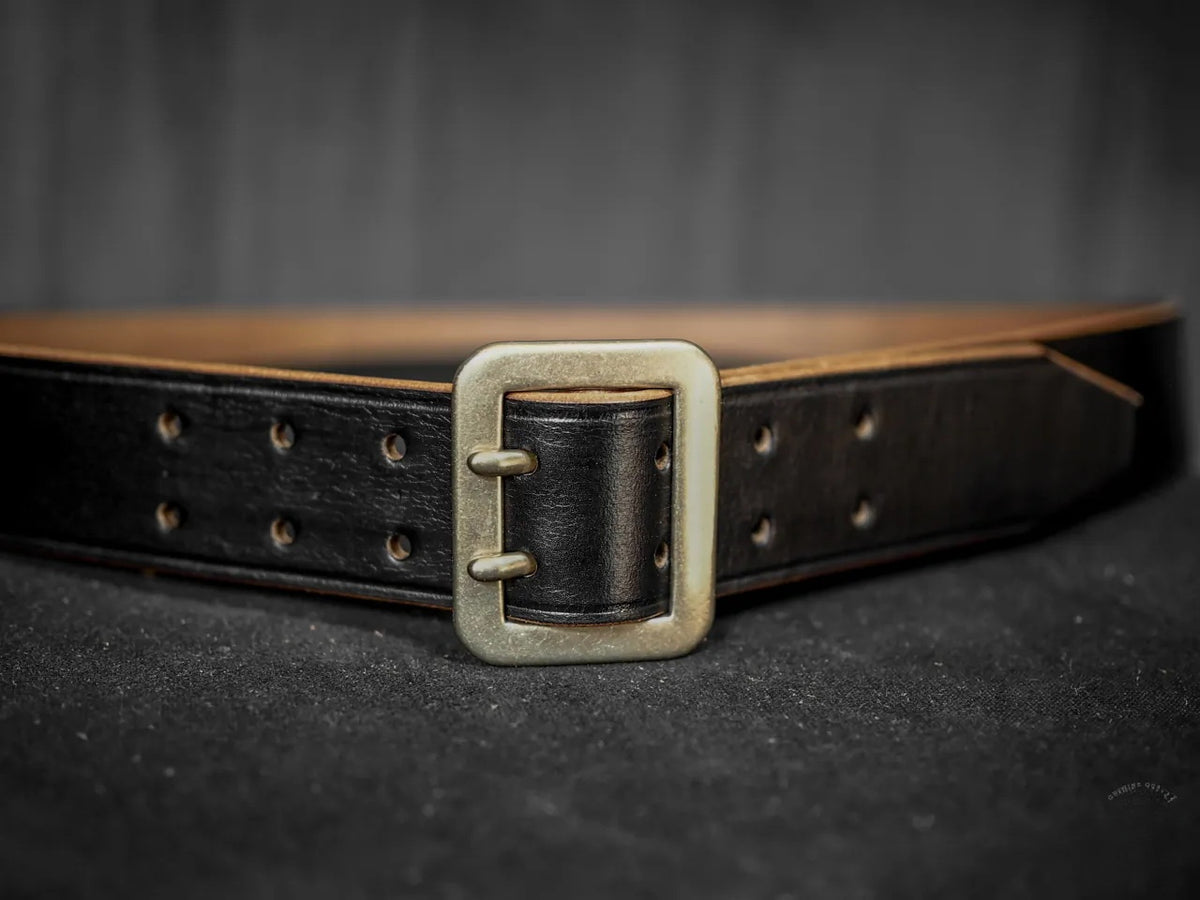 Double Prong Vintage Garrison Belt