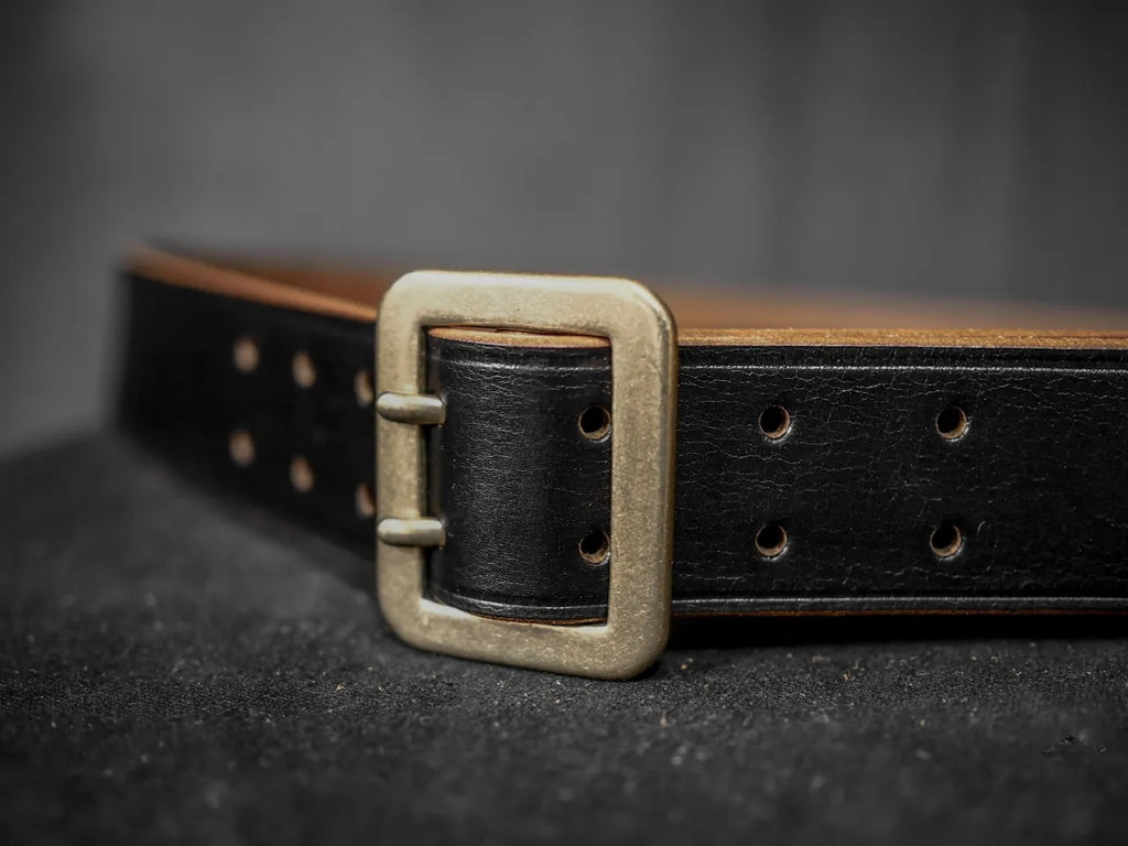 Double Prong Vintage Garrison Belt