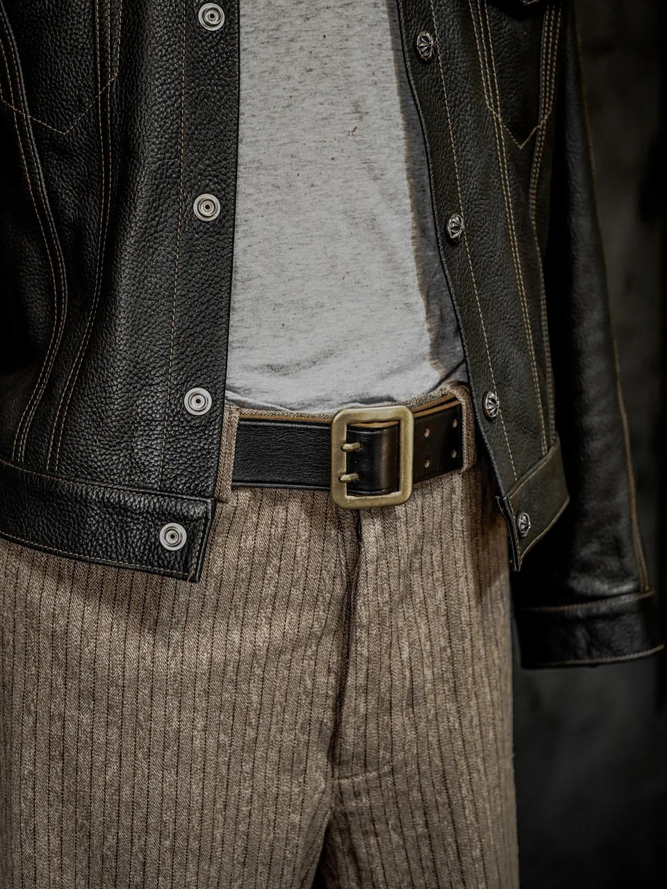 Double Prong Vintage Garrison Belt