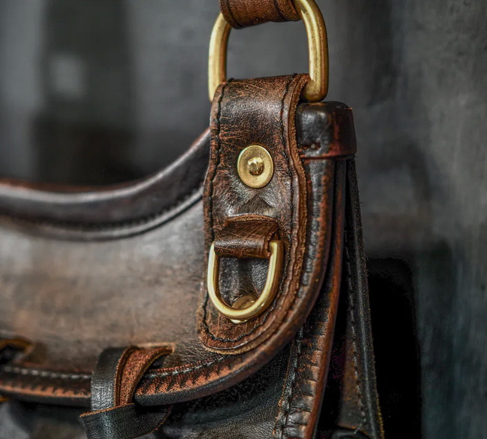 Huntsman Bag Hand Distressed Leather