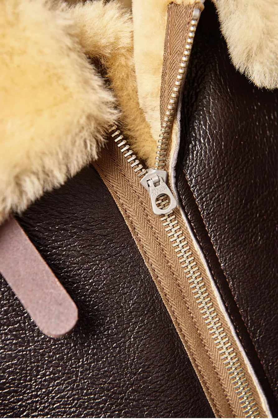 Ray Kwok WWII D-1 Genuine Shearling Jacket