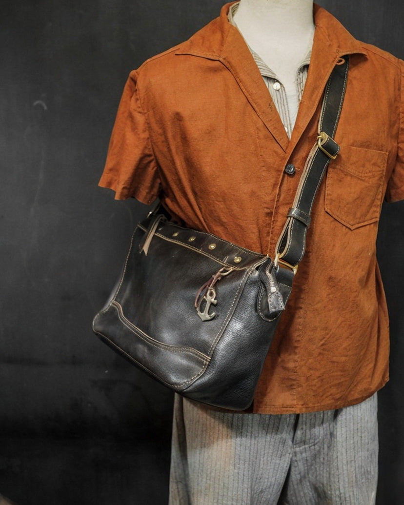 Hobo Shoulder Bag (S) Teacore Leather