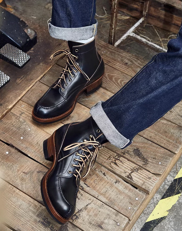 14105 Urban Logger Boots Semi Veg-Tan Teacore Cowhide