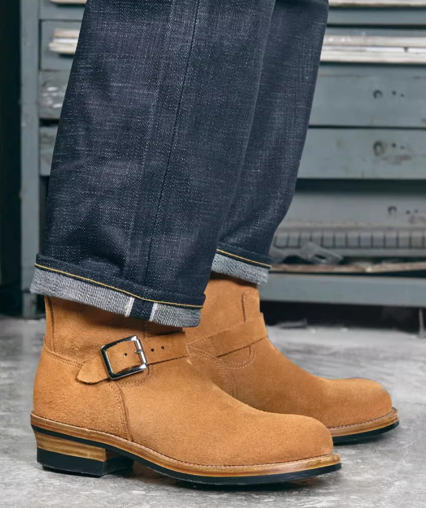 35301 Engineer Boots Whanam Roughout Cowhide