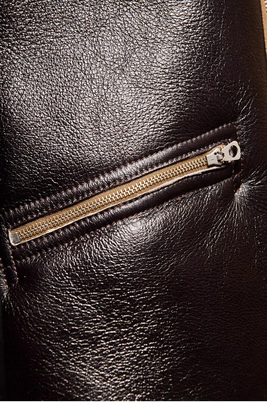 Ray Kwok WWII D-1 Genuine Shearling Jacket