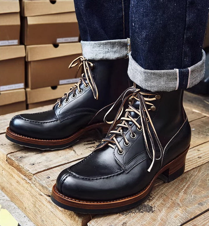 14105 Urban Logger Boots Semi Veg-Tan Teacore Cowhide