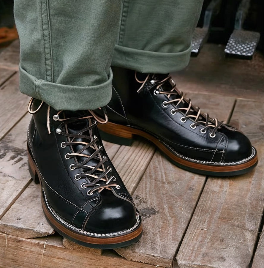 39602 Vintage Monkey Boots Horween Waxed Flesh