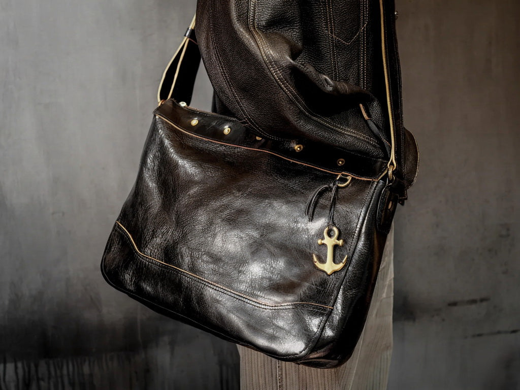 Hobo Shoulder Bag Teacore Leather