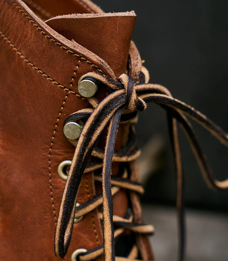 14101 Short Shift Cap Toe Boots Custom Teacore Cowhide