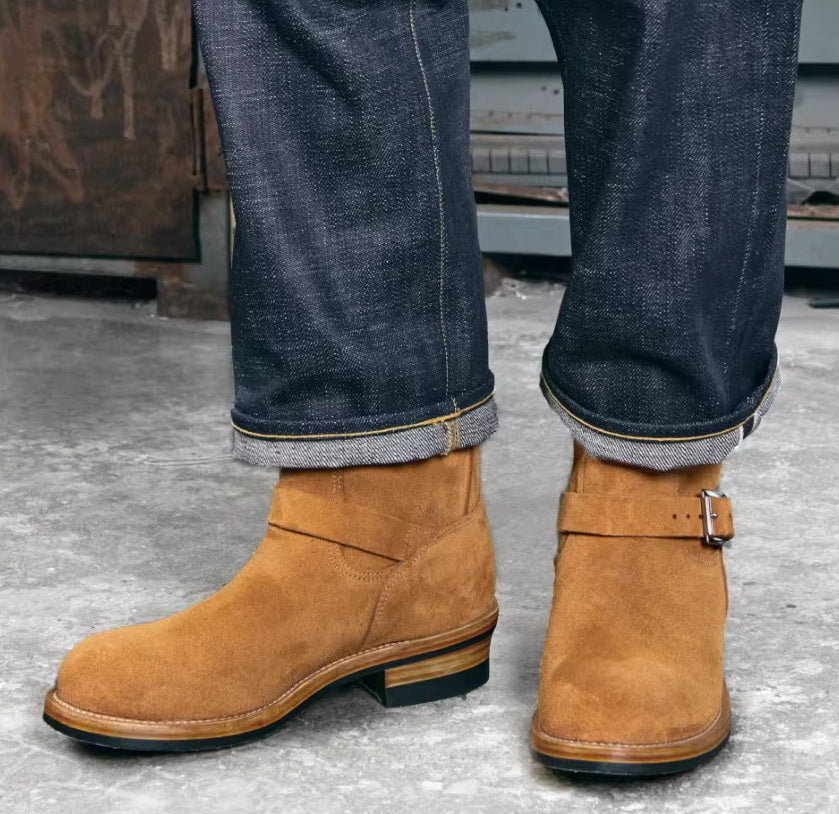 35301 Engineer Boots Whanam Roughout Cowhide