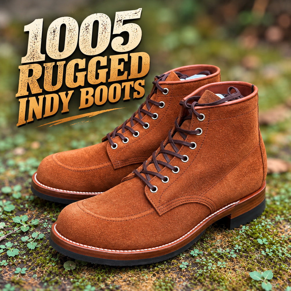 1005 Rugged Indy Boots / Standard Roughout Cowhide