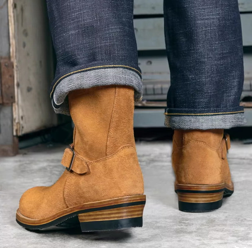 35301 Engineer Boots Whanam Roughout Cowhide