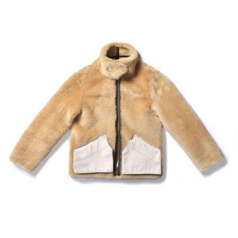 ALSKA OUTFITTERS RAY KWOK B-6 NUBUCK SHEARLING JACKET