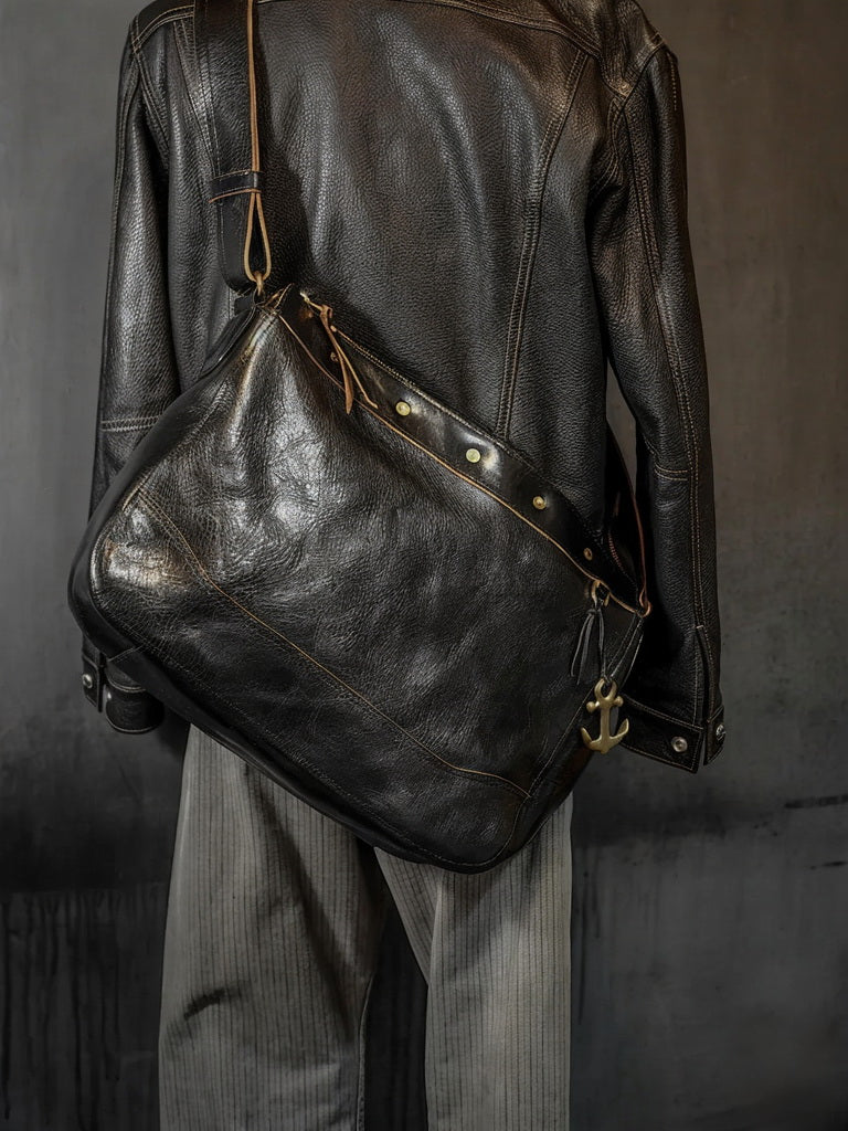 Hobo Shoulder Bag Teacore Leather