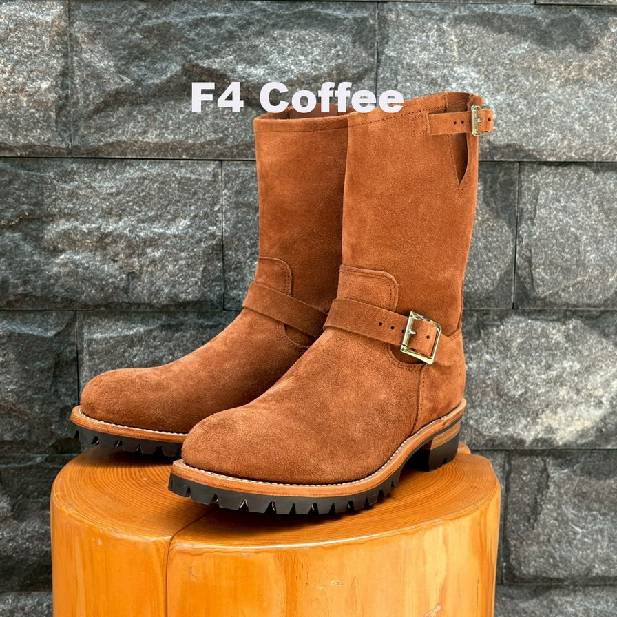 35301 Engineer Boots Whanam Roughout Cowhide