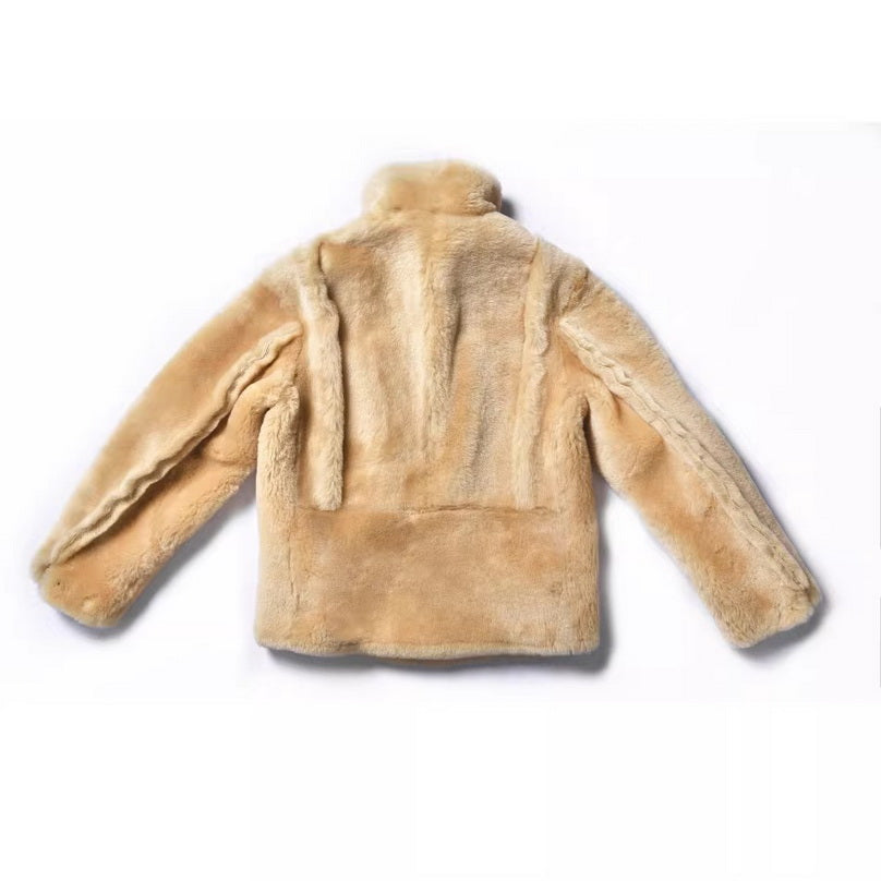 ALSKA OUTFITTERS RAY KWOK B-6 NUBUCK SHEARLING JACKET
