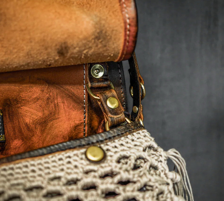 Huntsman Bag Hand Distressed Leather
