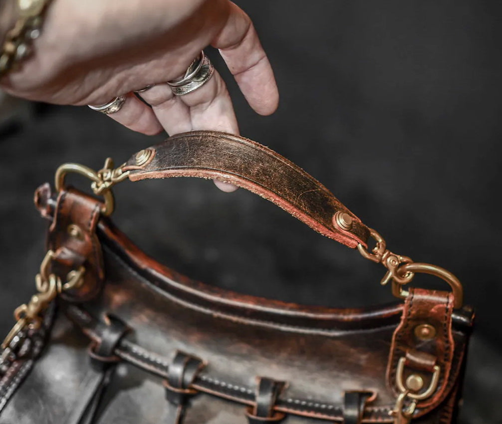 Huntsman Bag Hand Distressed Leather