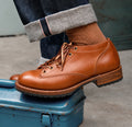 14208 Low Cut Monkey Shoes / Domestic Oil Tanned Cowhide MTO
