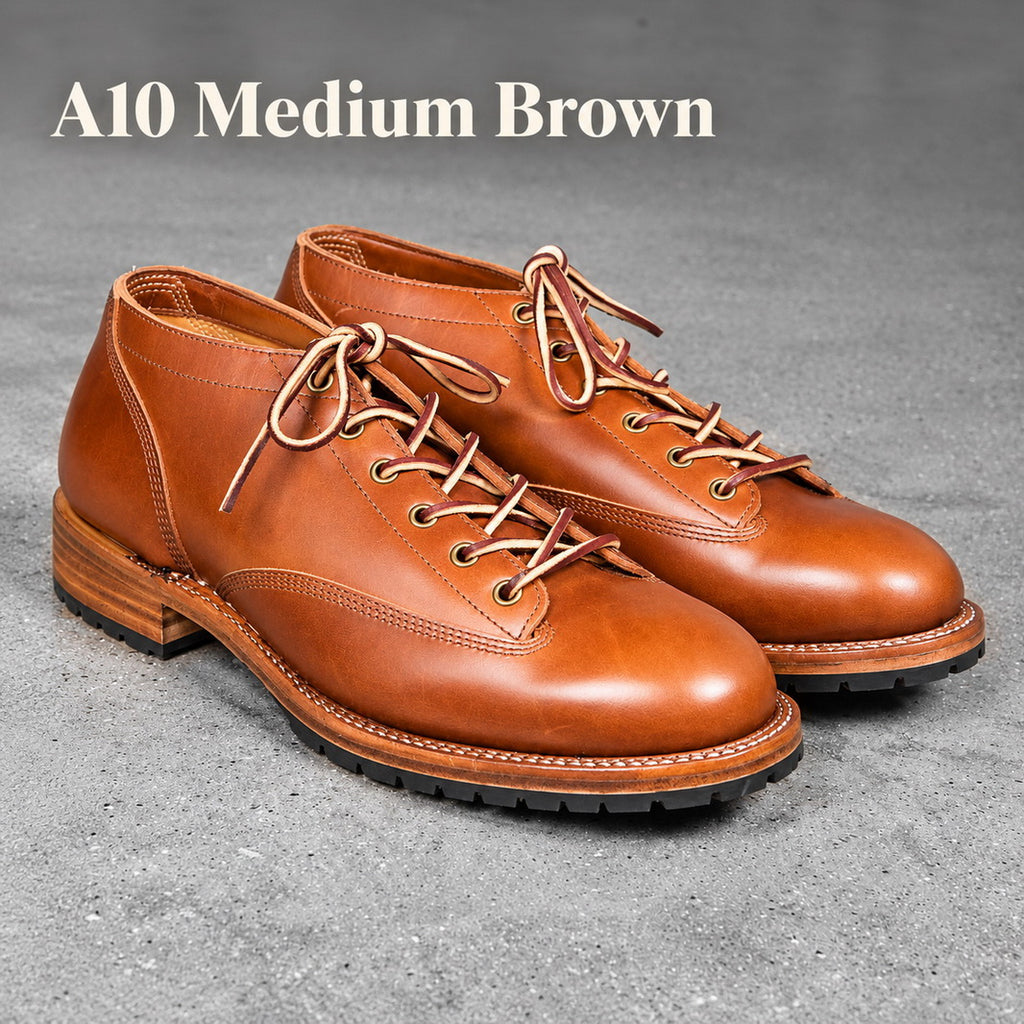 14208 Low Cut Monkey Shoes / Domestic Oil Tanned Cowhide MTO