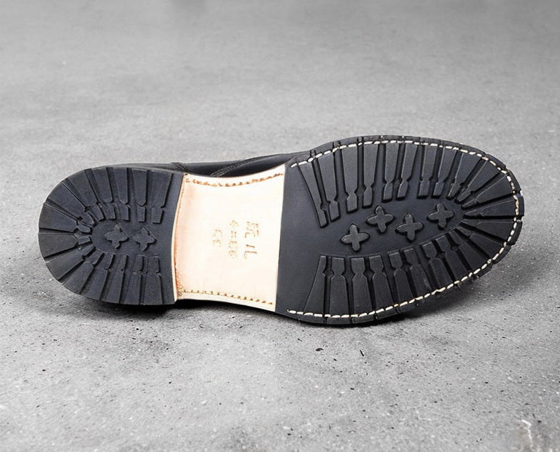 14208 Low Cut Monkey Shoes / Domestic Oil Tanned Cowhide MTO