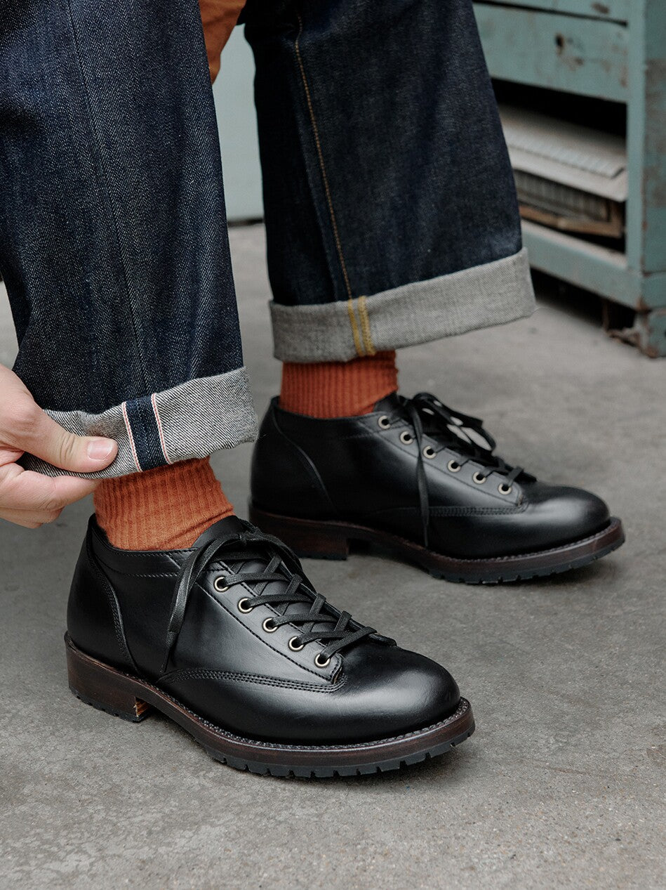 14208 Low Cut Monkey Shoes / Domestic Oil Tanned Cowhide MTO