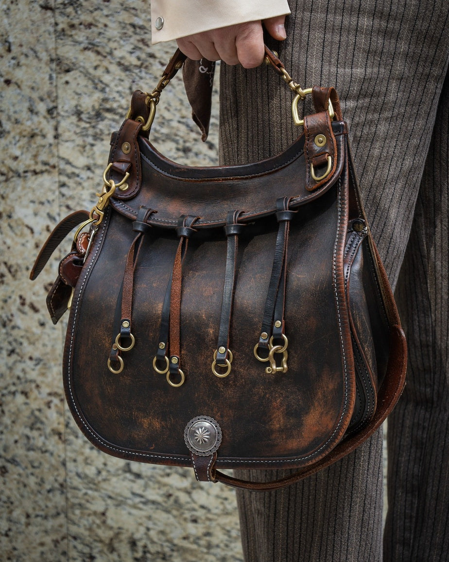 Huntsman Bag Hand Distressed Leather