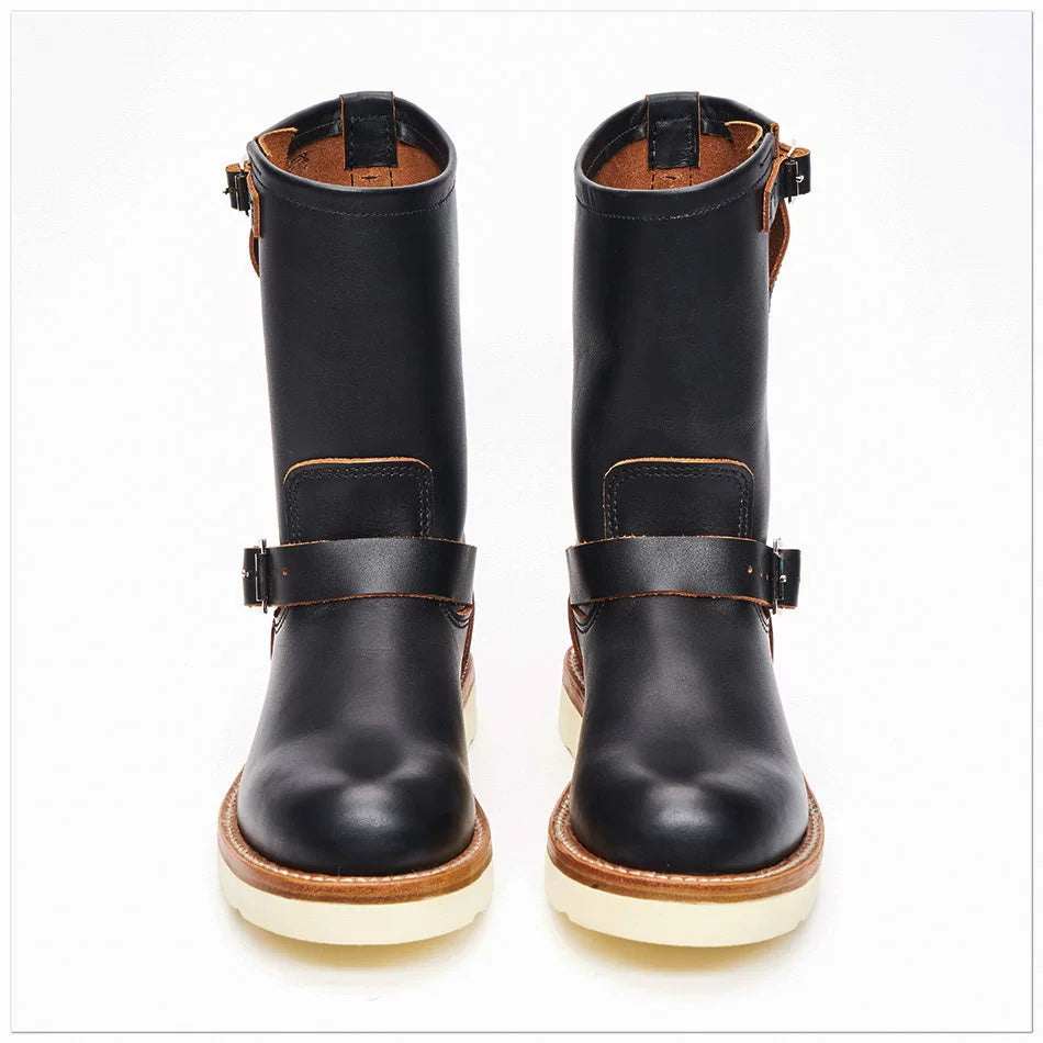 26901 Wedge Sole Engineer Boots / Tyche™ Domestic Cowhide MTO