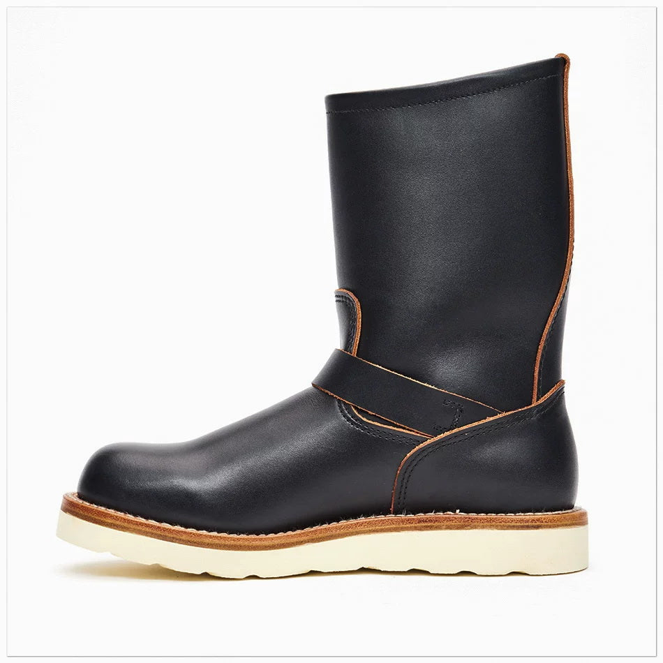 26901 Wedge Sole Engineer Boots / Tyche™ Domestic Cowhide MTO