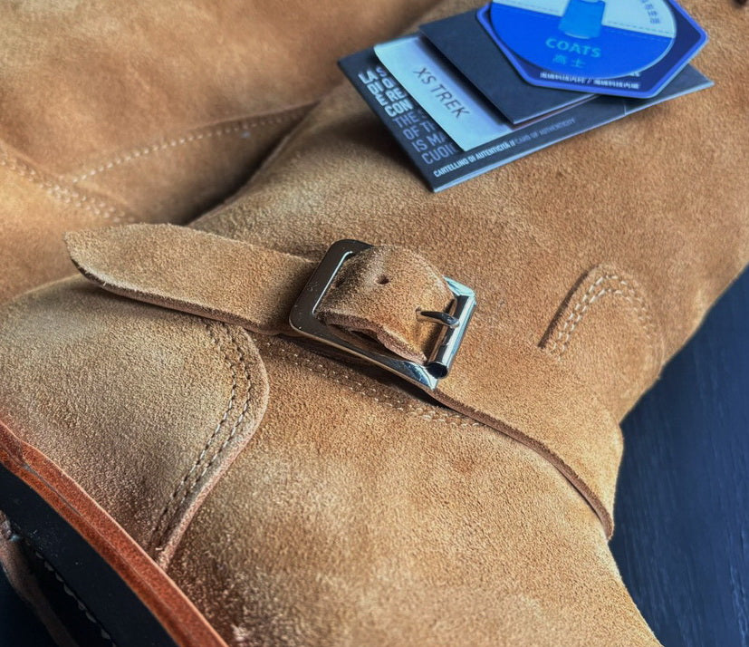 26901 Engineer Boots / Standard Roughout Cowhide MTO