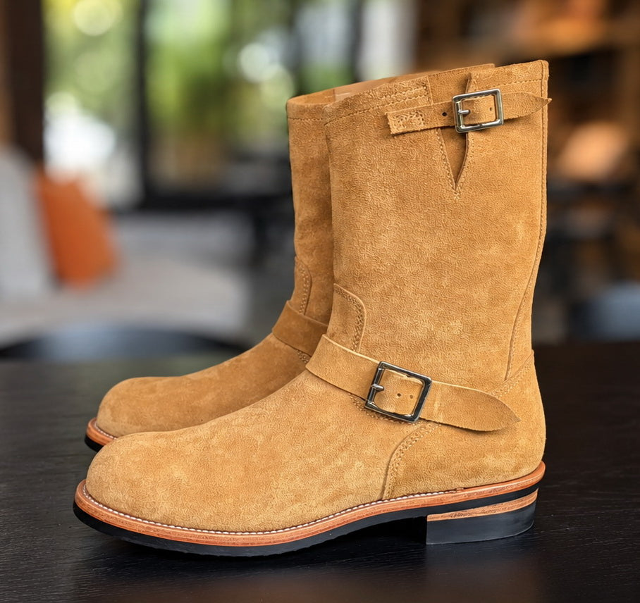 26901 Engineer Boots / Standard Roughout Cowhide MTO