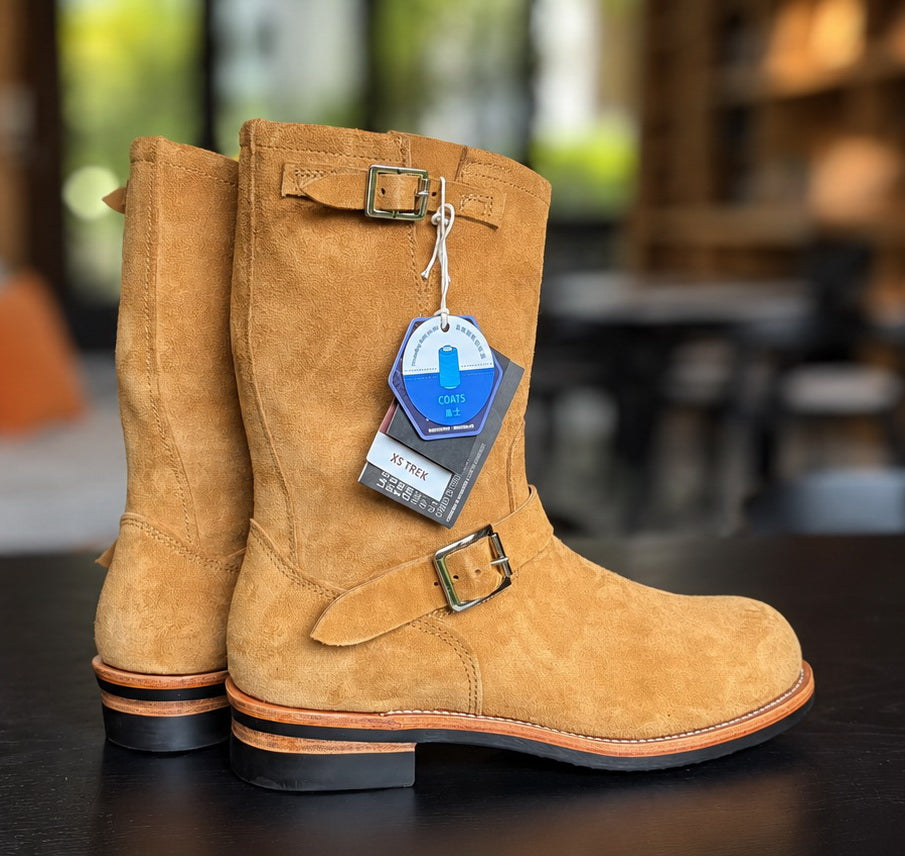 26901 Engineer Boots / Standard Roughout Cowhide MTO