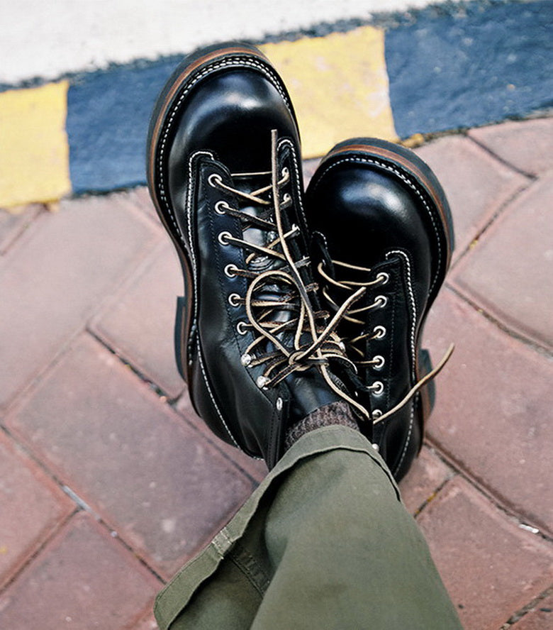 27301 Classic Lace-to-Toe Work Boots / Domestic Semi Veg-tanned Teacore Cowhide MTO