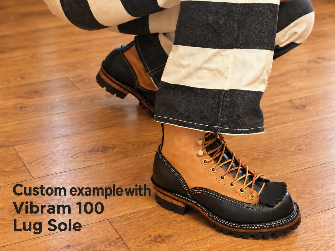 27302 Classic Lace-to-Toe Work Boots / Nubuck x Cowhide 2-Tone MTO