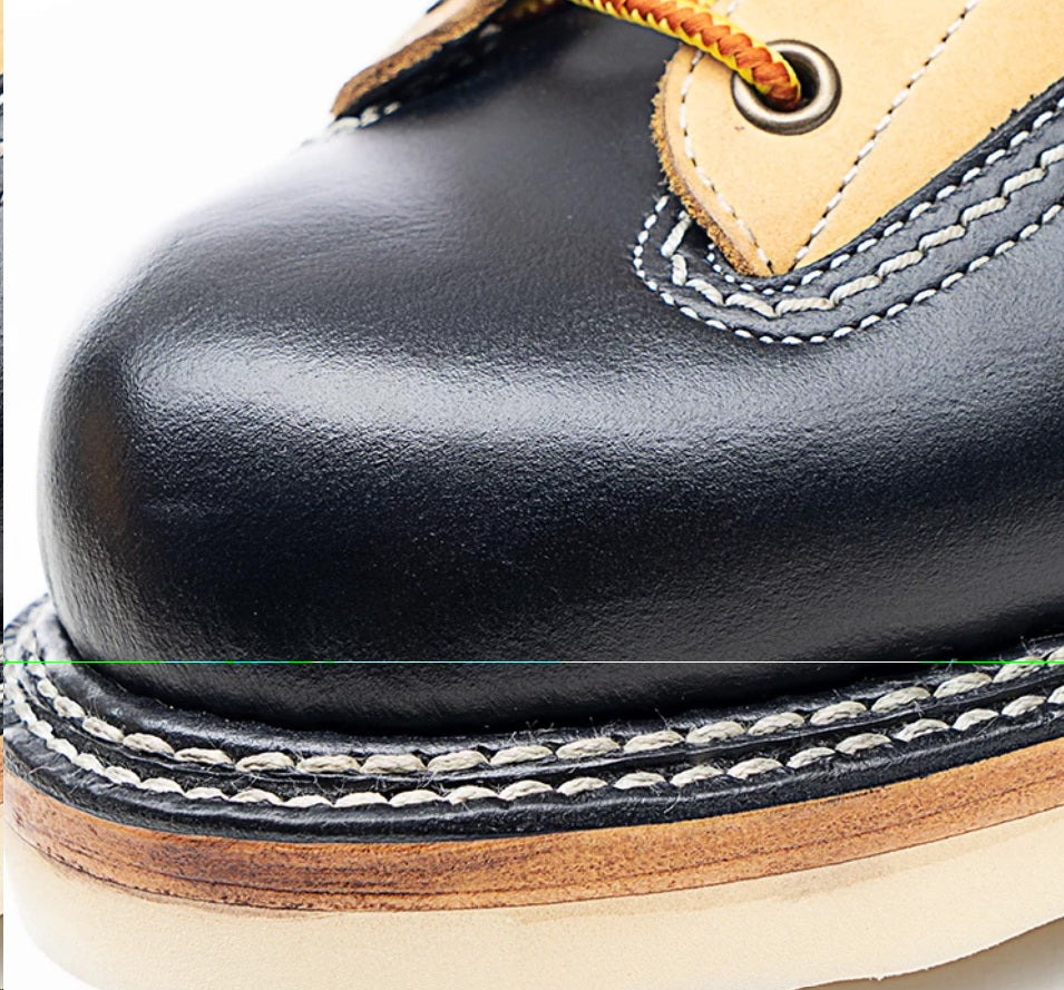27302 Classic Lace-to-Toe Work Boots / Nubuck x Cowhide 2-Tone MTO