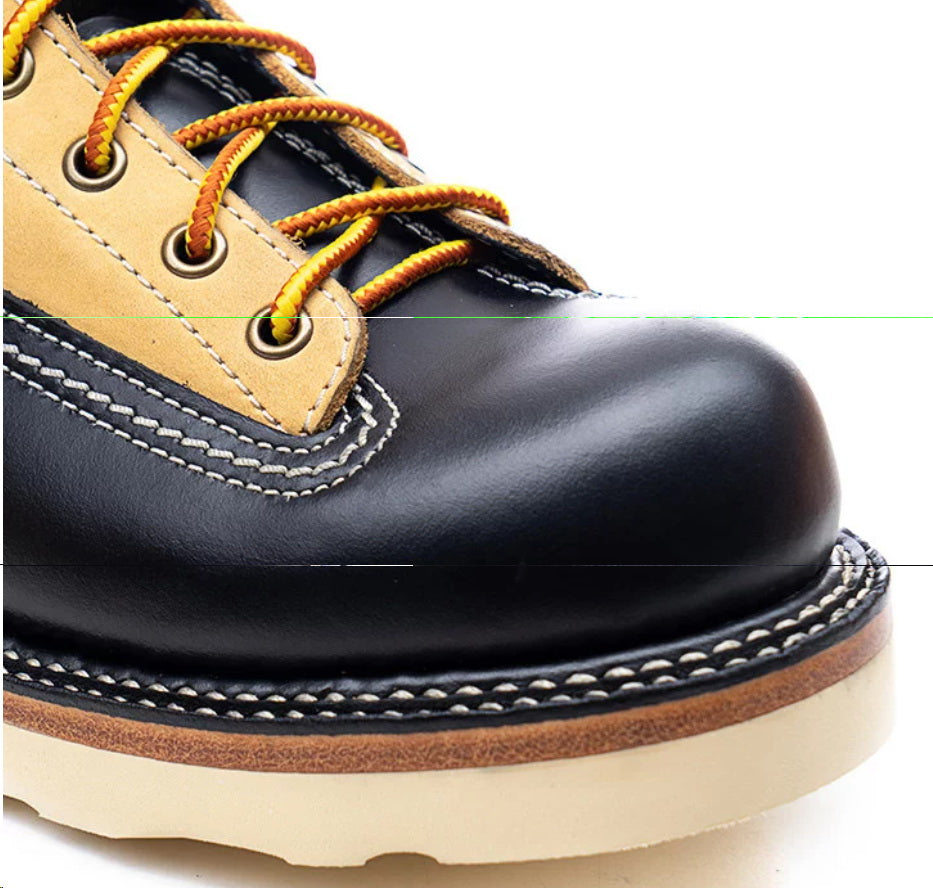 27302 Classic Lace-to-Toe Work Boots / Nubuck x Cowhide 2-Tone MTO