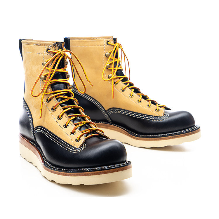 27302 Classic Lace-to-Toe Work Boots / Nubuck x Cowhide 2-Tone MTO