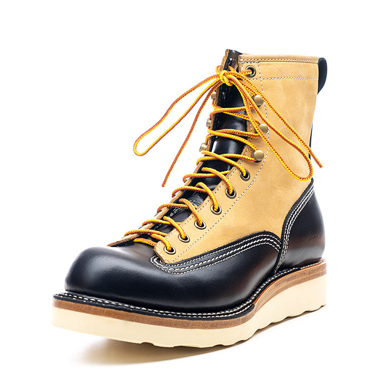 27302 Classic Lace-to-Toe Work Boots / Nubuck x Cowhide 2-Tone MTO
