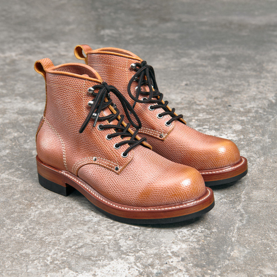 27306 Bear Head Railman Work Boots / Proprietary Hatch Grain Cowhide MTO