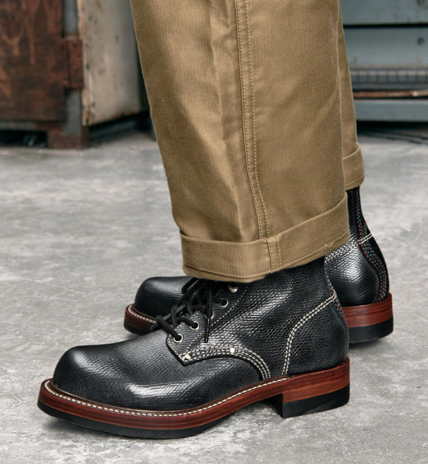 27306 Bear Head Railman Work Boots / Proprietary Hatch Grain Cowhide MTO